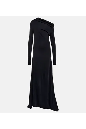 Salvatore Ferragamo One-shoulder jersey gown