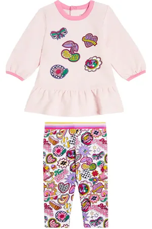 Marc Jacobs Baby cotton dress and leggings set