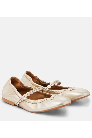 See by Chloé See By ChloÃ© Chany metallic leather ballet flats