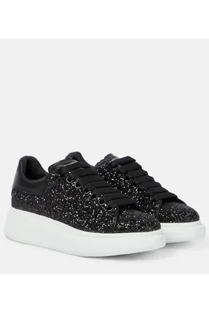 Alexander McQueen Oversized embellished leather sneakers