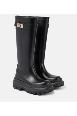 Dolce & Gabbana Leather knee-high boots