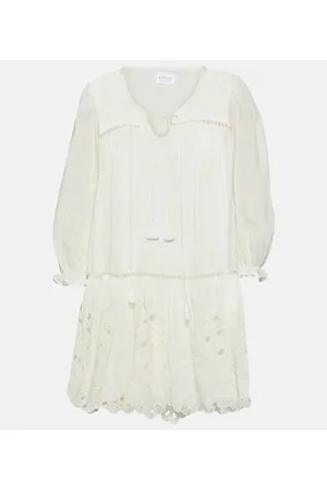 Velvet Renee embroidered cotton minidress