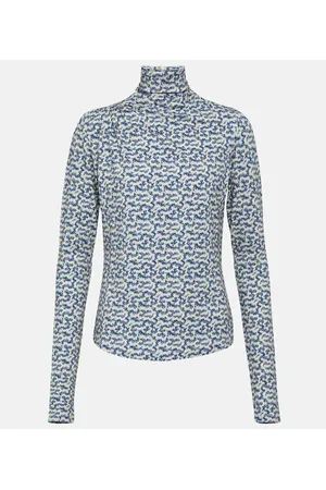 Marant Etoile Lou printed jersey turtleneck top