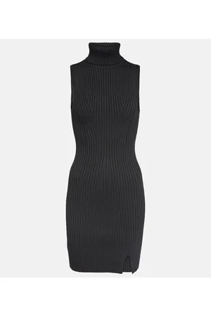 Staud Callum ribbed-knit turtleneck minidress