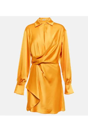 Simkhai Talit satin wrap minidress