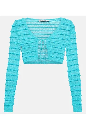 Self-Portrait Embellished striped knit cardigan
