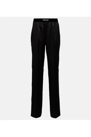 Tom Ford High-rise silk-blend satin pants