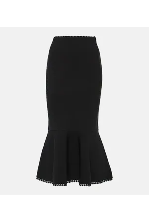 Victoria Beckham VB Body scalloped midi skirt