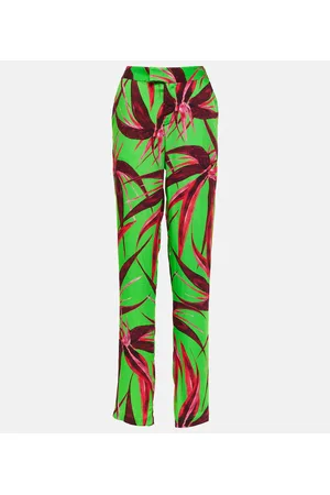 Louisa Ballou Floral straight pants