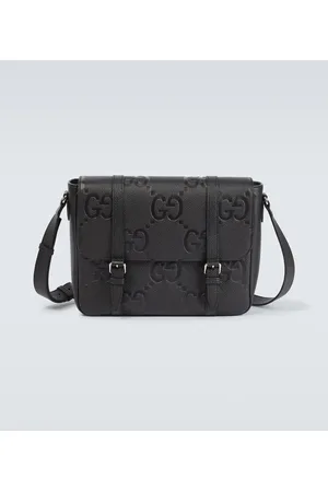 Gucci Jumbo GG Medium leather messenger bag