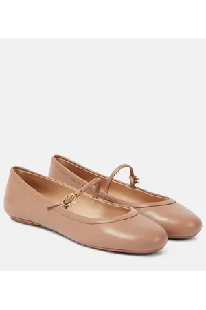 Gianvito Rossi Carla leather ballet flats