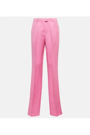 Etro Linen and silk straight-leg pants