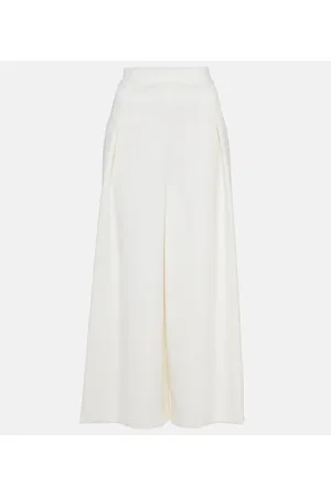 Fforme Nadja cropped wool-blend wide-leg pants