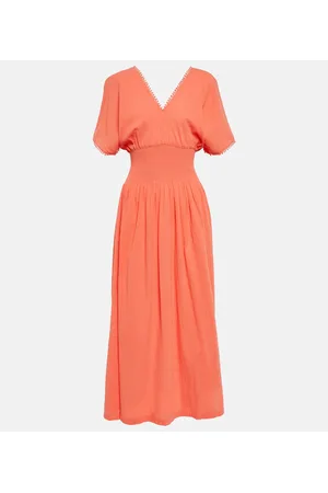 Heidi Klein Smocked cotton maxi dress
