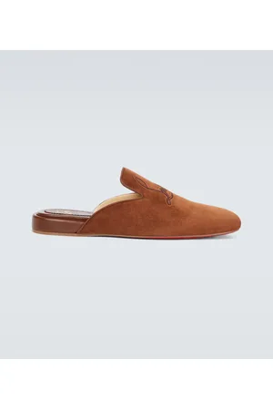 Christian Louboutin Navy Coolito Flat mules