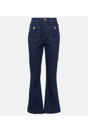 VERONICA BEARD Carson cropped flared jeans