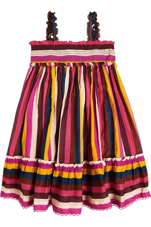 ZIMMERMANN Clover striped cotton dress