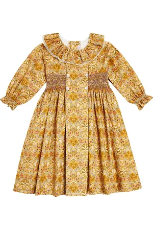 La Coqueta Roda smocked floral cotton dress