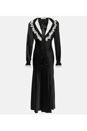 RODARTE Silk satin midi dress