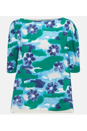 Marni Printed cady top