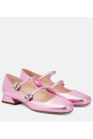 Roger Vivier Mini TrÃ¨s Vivier leather Mary Jane pumps