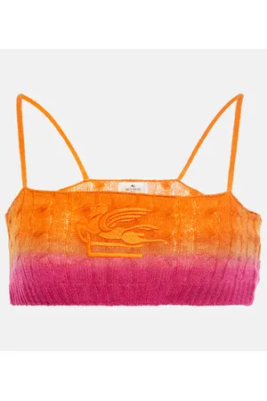 Etro Colorblocked wool bralette