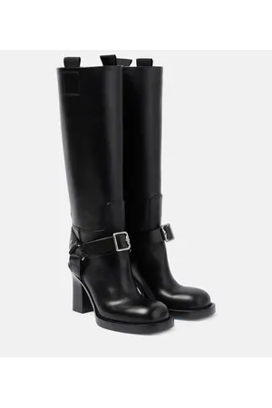 Burberry Stirrup leather knee-high boots