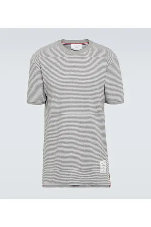 Thom Browne Striped cotton jersey T-shirt
