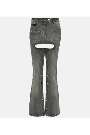 Courrèges CourrÃ¨ges Button-down straight jeans