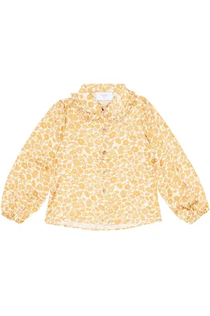 PAADE Ruffle-trimmed floral shirt