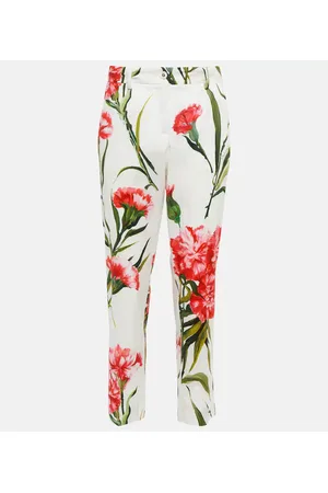 Dolce & Gabbana Floral cotton-blend straight pants