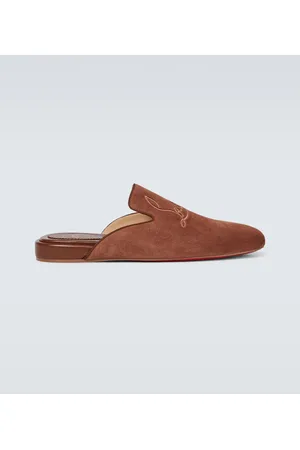 Christian Louboutin Navy Coolito Flat mules