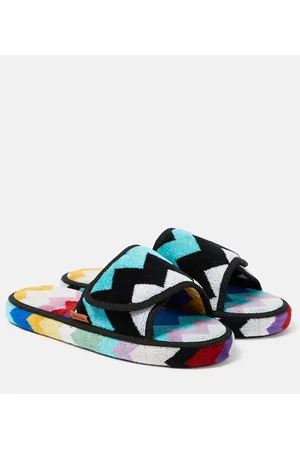 Missoni Cyrus Zigzag terry slides