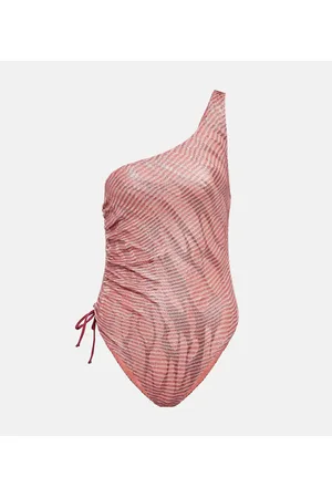 Missoni Jacquard one-shoulder swimsuit