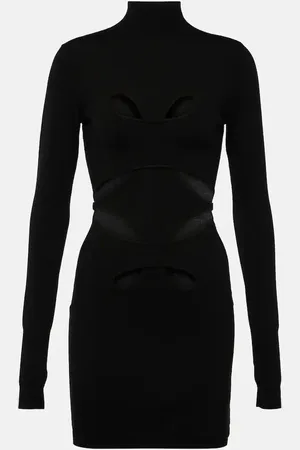 DION LEE Mobius Loop cutout wool-blend minidress