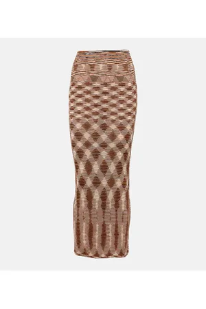 Missoni Space-dyed high-rise knit maxi skirt