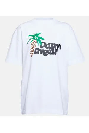 Palm Angels Logo printed cotton T-shirt