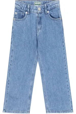 Kenzo Tiger motif straight-leg jeans