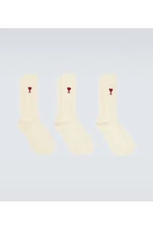 Ami Set of 3 cotton-blend socks
