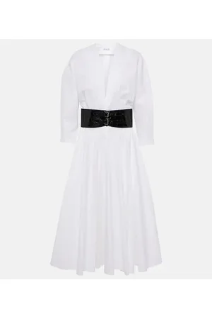 Alaïa AlaÃ¯a Cotton midi dress
