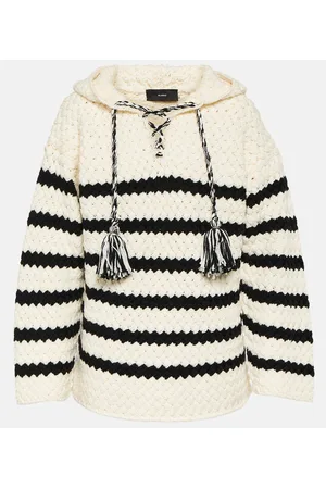 Alanui The Mariner striped wool hoodie