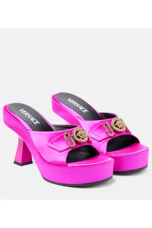 VERSACE Medusa Biggie satin mules