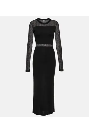 Totême Semi-sheer knitted maxi dress