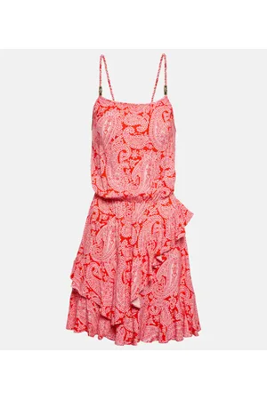 Heidi Klein Morocco printed ruffled minidress