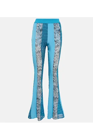Missoni Zig-zag knit patchwork pants