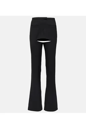 Courrèges CourrÃ¨ges Cutout wool-blend flared pants