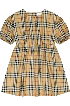 Burberry Checked cotton-blend dress