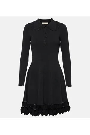 ULLA JOHNSON Cybil ruffled ribbed-knit minidress