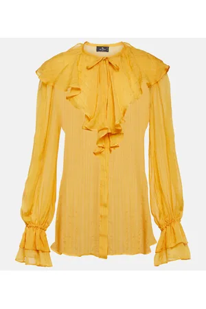 Etro Ruffled silk blouse