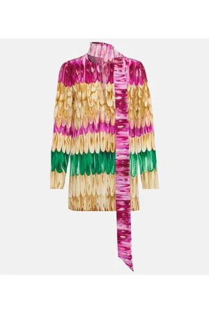 VALENTINO Printed silk top